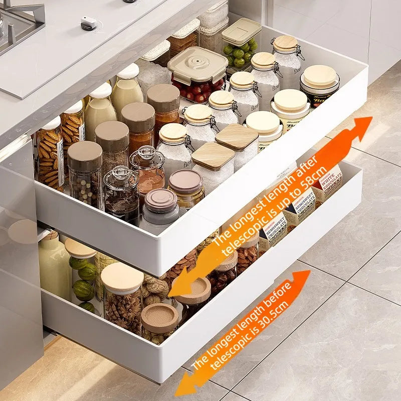 Plastic Retractable Storage Drawers – Cabinet Organizer Drawer Organizer Babs