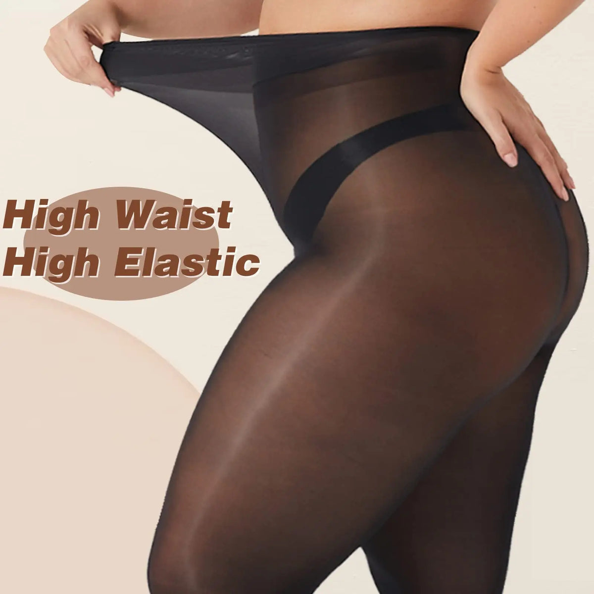 40D Plus Size Sheer Pantyhose – Anti-Run Reinforced Toe Tights Sheer Pantyhose Tights Babs