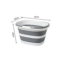16L Collapsible Mop Bucket with Handles – Foldable Wash Basin Collapsible Mop Bucket Babs 16L