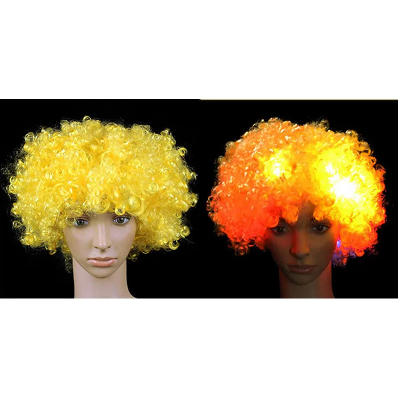 LED Light-Up Clown Headband Flashing Glow Party Accessory LED Party Headband Babs YELLOW