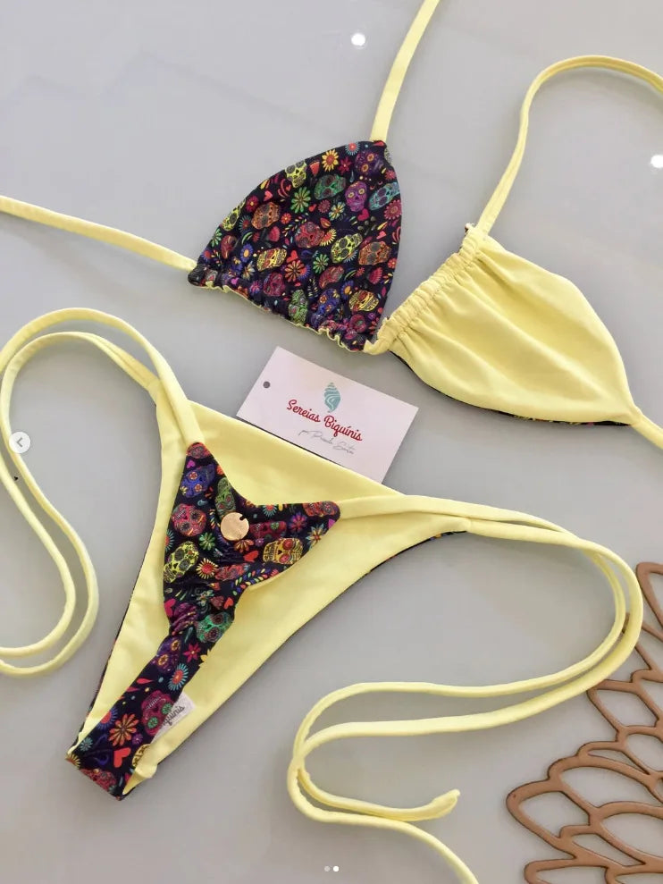 Women's Push Up Micro Bikini Set – Brazilian String Swimwear Women's Bikini Set Babs D M