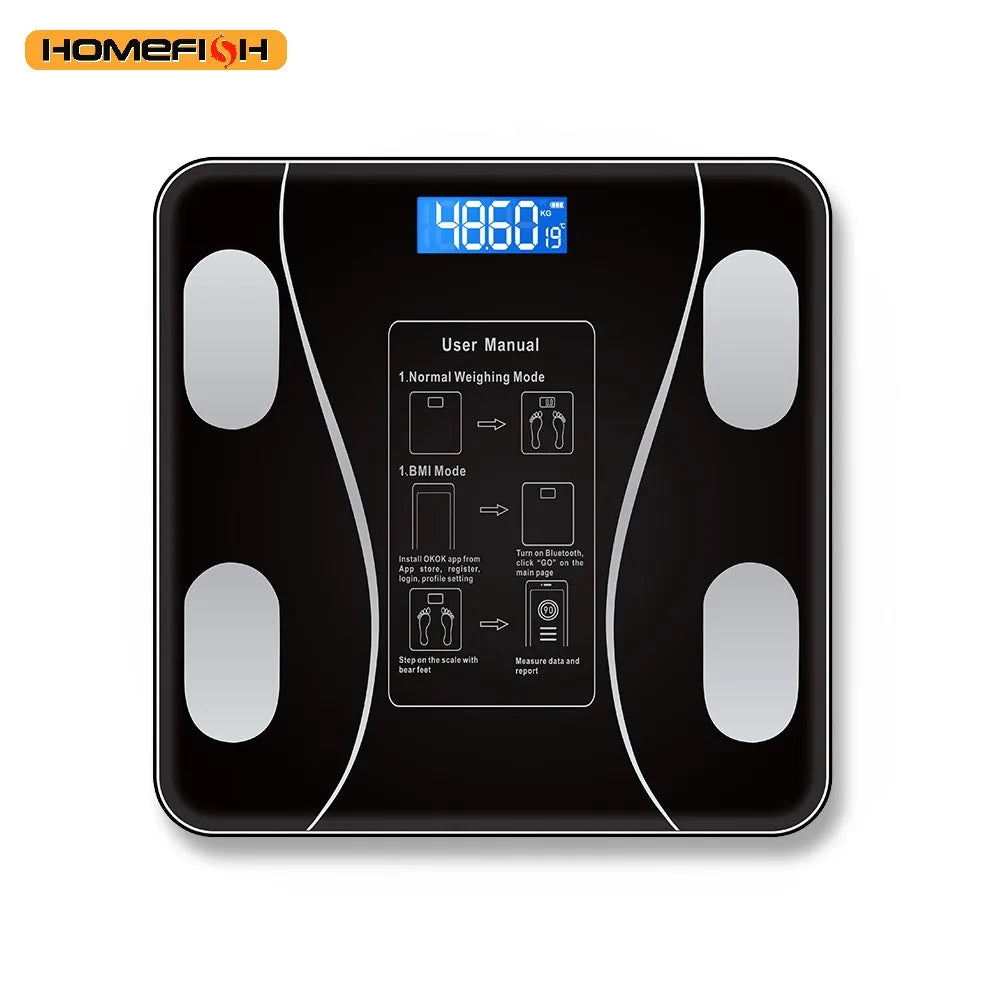 Bluetooth Digital Weight Scale – Smart Battery-Powered Home Scale Bluetooth Body Scale Babs