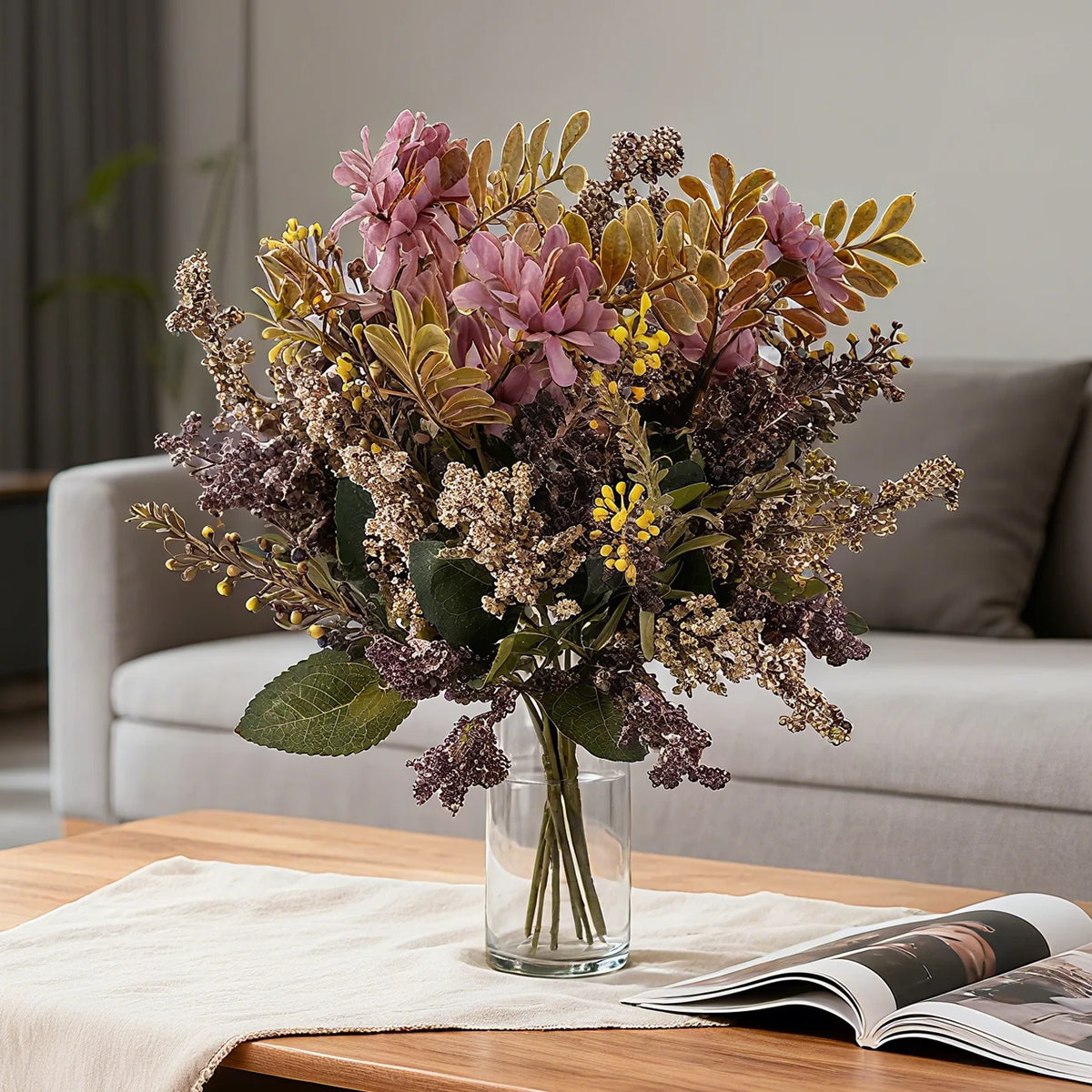 Silk Chrysanthemum Artificial Flowers for Wedding & Home Decor Artificial Flowers Babs