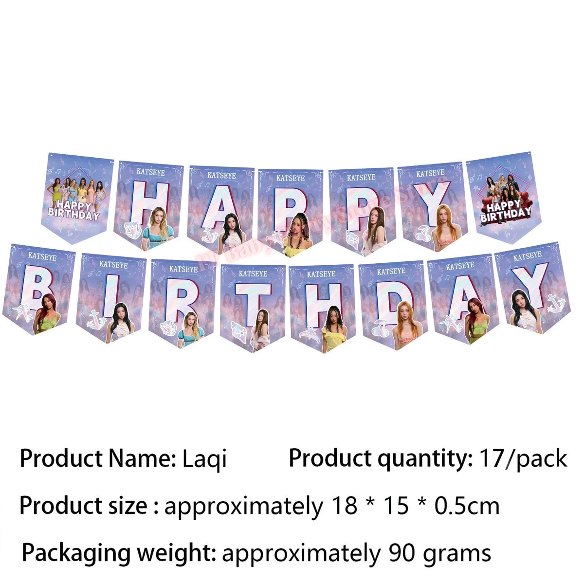 Katseye Kpop Birthday Party Decoration Set – Balloon & Banner