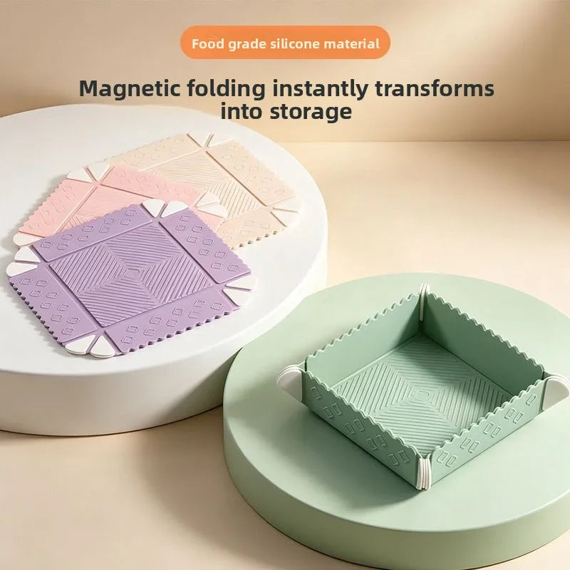 Silicone Foldable Magnetic Placemat – Heat Resistant Mat Silicone Trivet Mat Babs