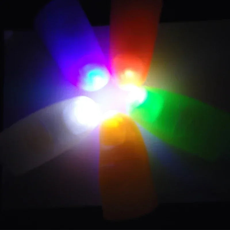 Light-Up Flash Finger Toy – Glow Magic Trick Party Prop Magic Trick Toy Babs random