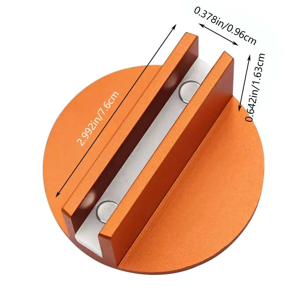 Magnetic Aluminum Jack Pad Adapter – Slotted Pinch Weld Puck Jack Pad Adapter Babs Orange