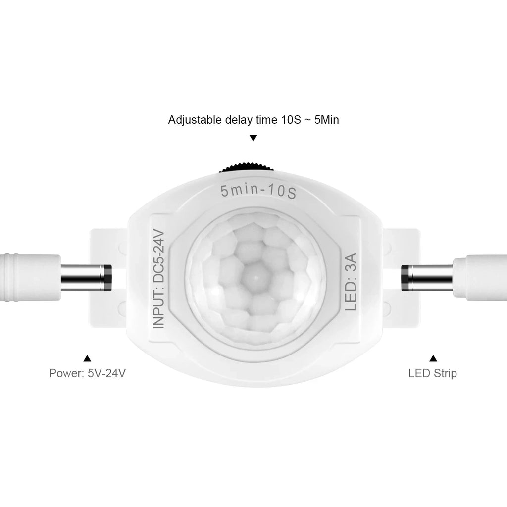 Infrared Motion Sensor Switch for LED Strip Lights DC 5V–24V Motion Sensor Switch Babs