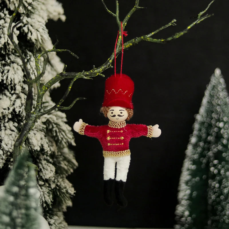 Nutcracker Soldier Christmas Ornament | Tree Pendant Holiday Décor Christmas Ornament Babs Red Clothes 2
