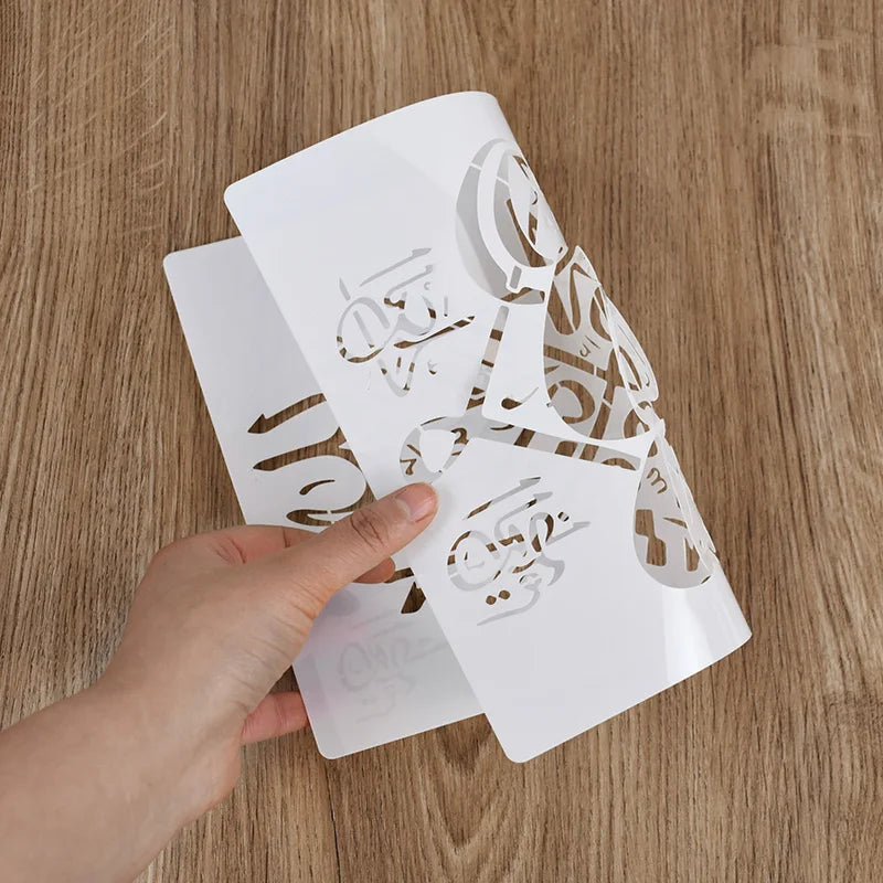 Islamic Arabic Script DIY Stencil – Eid Mubarak & Ramadan DIY Craft Stencil Babs