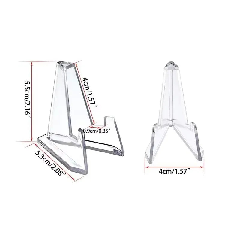 Acrylic Triangle Display Stands for Coins, Cards & Photos Acrylic Display Stand Babs