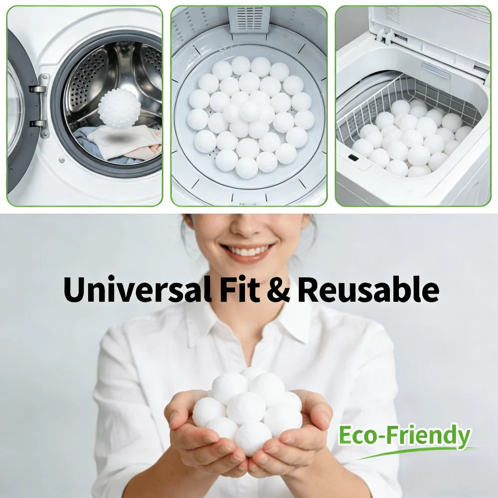 Reusable Silicone Laundry Dryer Balls – Anti-Tangle & Wrinkle Laundry Dryer Balls Babs