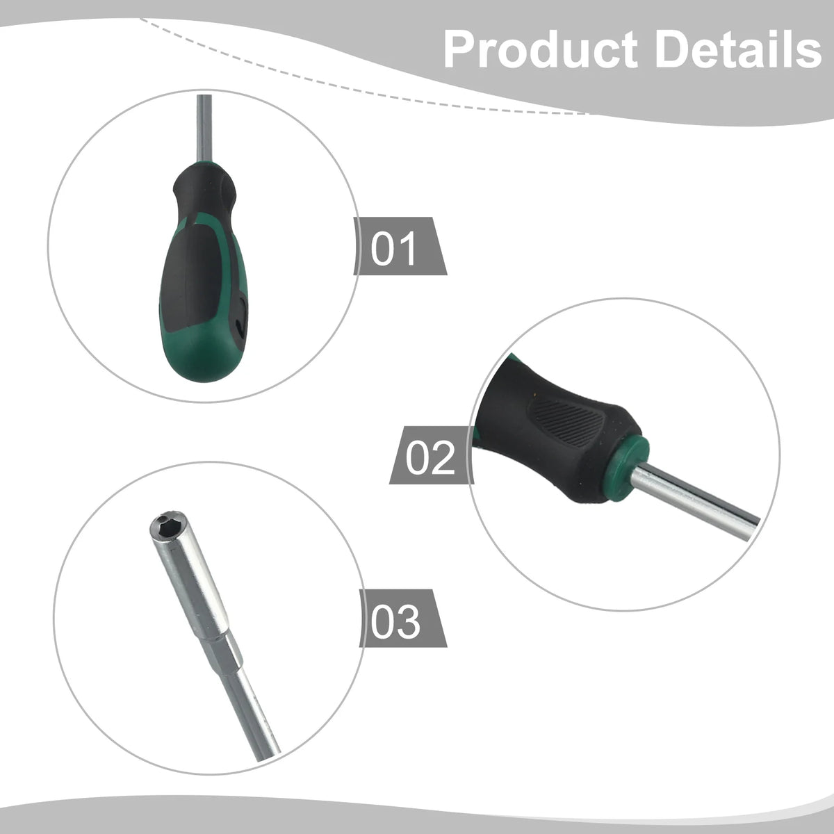 Hex Deep Socket Screwdriver Wrench 5–14mm | Nut Driver Tool Socket Nut Driver Babs