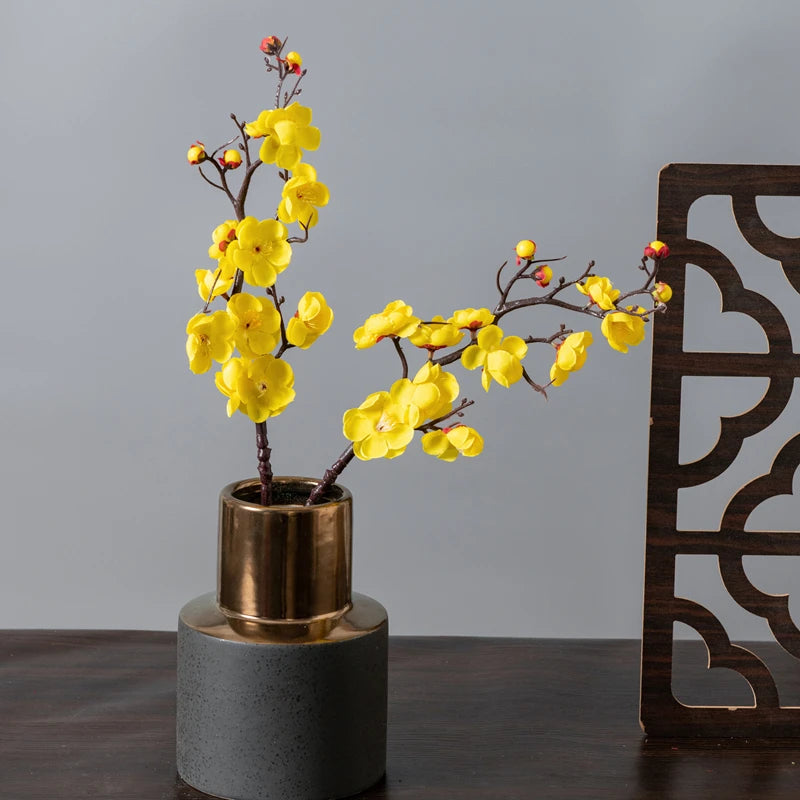 Artificial Silk Plum Blossom Branch – Wedding & Home Décor Artificial Silk Flowers Babs