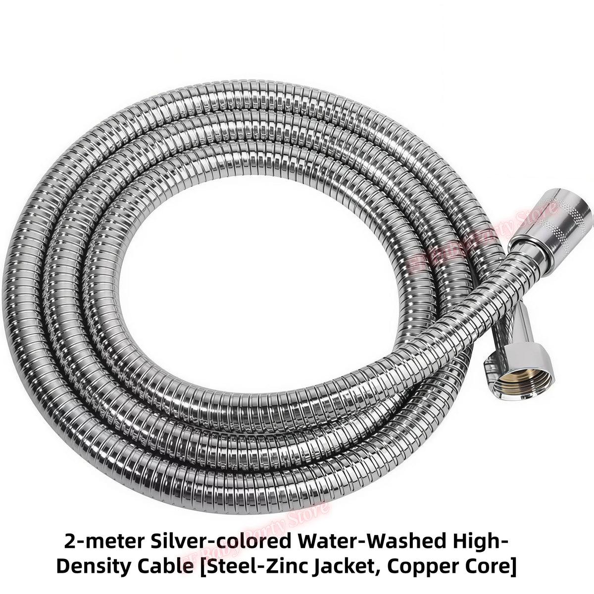 Flexible Stainless Steel Shower Hose – Waterproof Bathroom Pipe Shower Plumbing Hose Babs 2 meters 1
