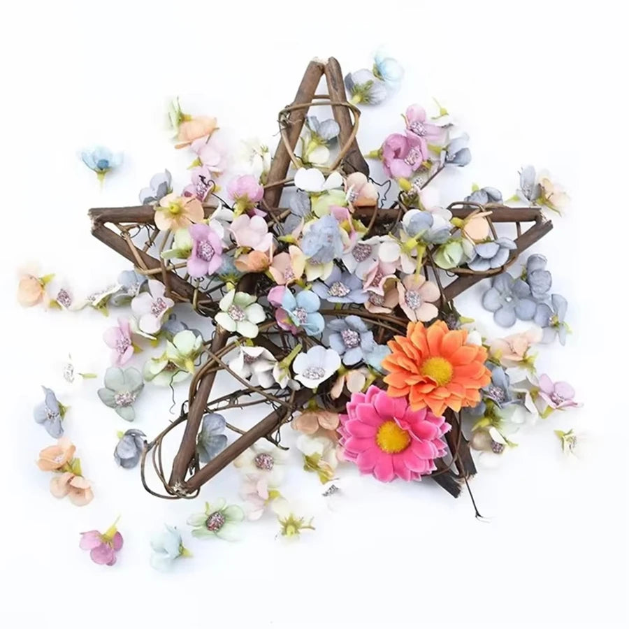 Star Rattan Garland Ornament – Holiday & Wedding Décor Rattan Star Ornament Babs