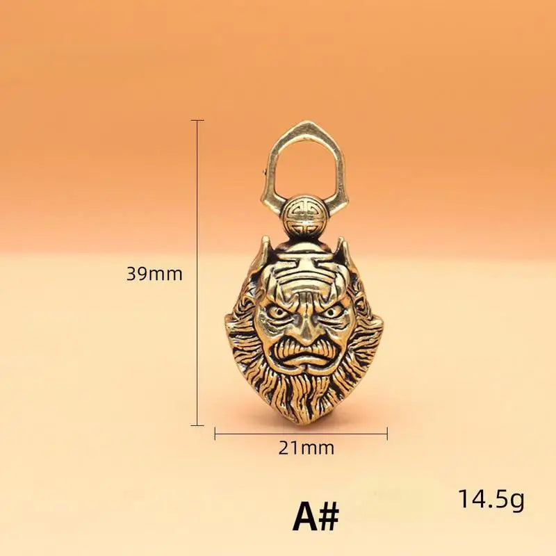 Mini Antique Brass Bell | Chinese Buddha Fengshui Home Decor Decorative Bell Babs