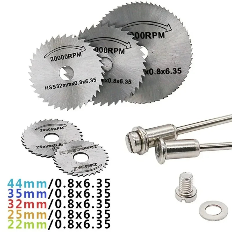 Mini HSS Circular Saw Blades – Rotary Tool Cutting Disc Set Circular Saw Blade Set Babs