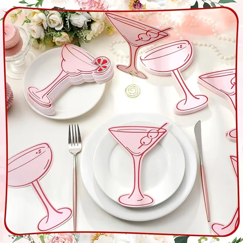 20pcs Martini Glass Place Cards for Wedding & Party Tables Party Place Cards Babs