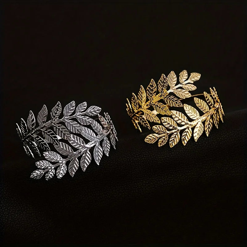 Metal Leaf Curtain Tiebacks with Adjustable Rings – Set of 2 Curtain Tiebacks Babs