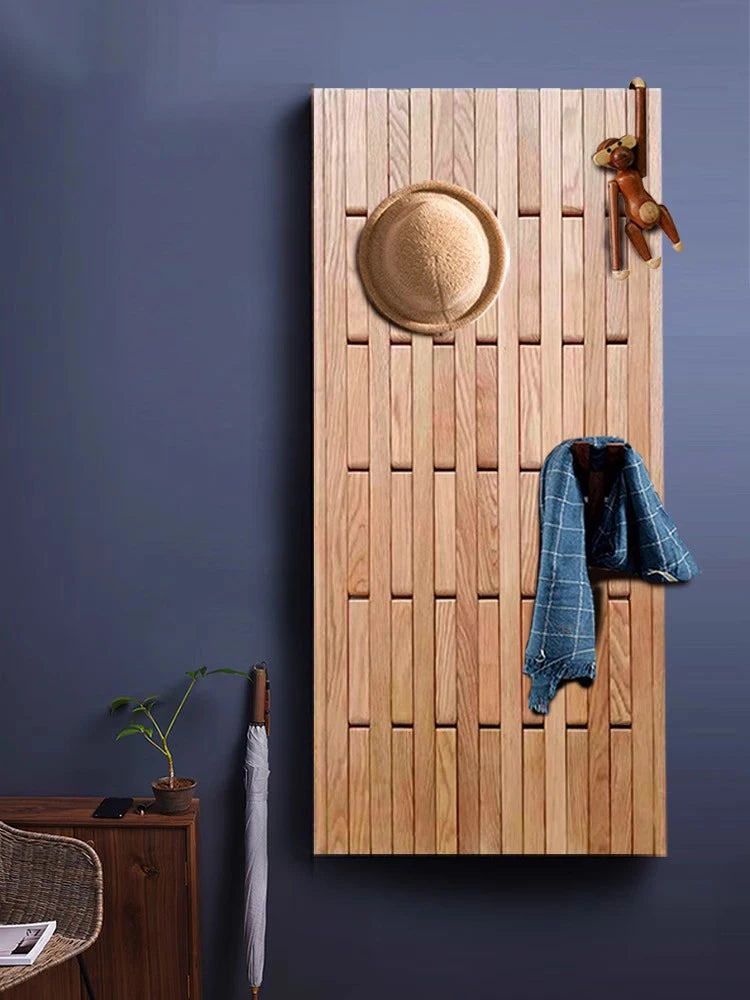 Nordic Pine Wood Wall Coat Rack – 10+ Hooks, Modern Style Wall Coat Rack Babs