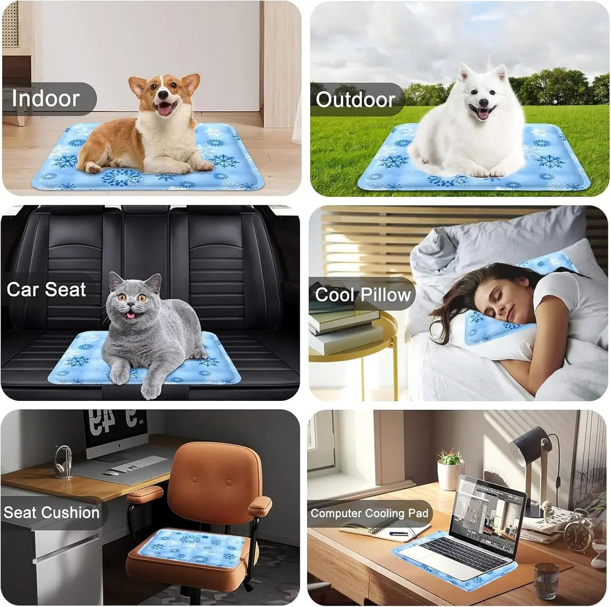 Dog Cooling Mat Extra Large – Summer Ice Pad for Cats & Dogs Pet Cooling Mat Babs