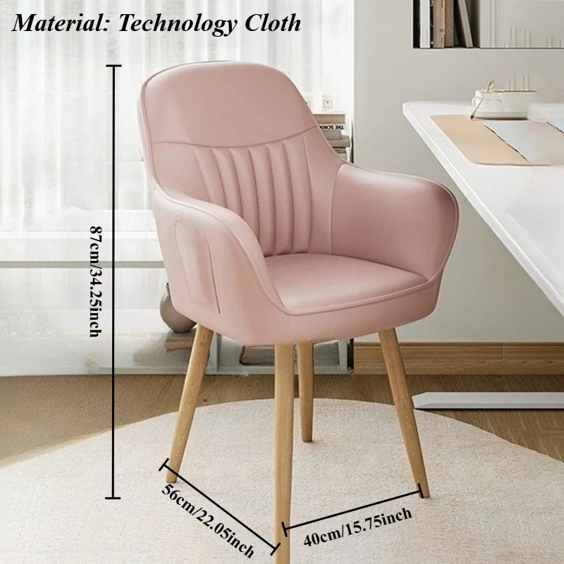 Nordic Ergonomic Armchair – Modern Swivel Living Room Chair Living Room Armchair Babs Pink