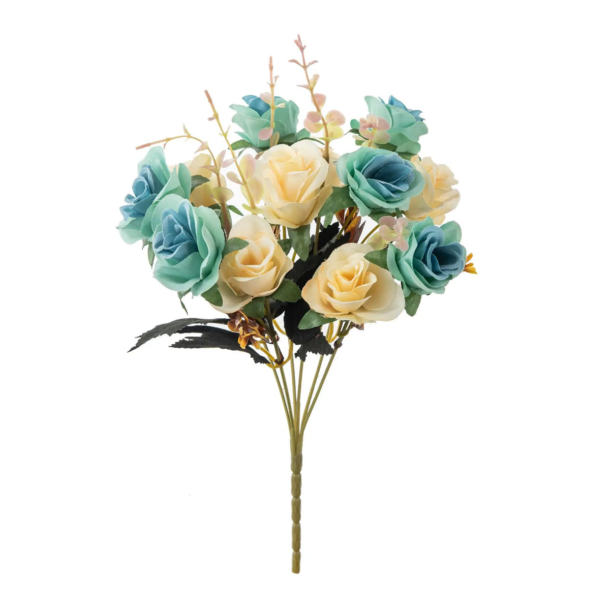 Silk Rose Artificial Flowers – Wedding & Home Décor Bouquet Artificial Silk Flowers Babs BULE 1 pc