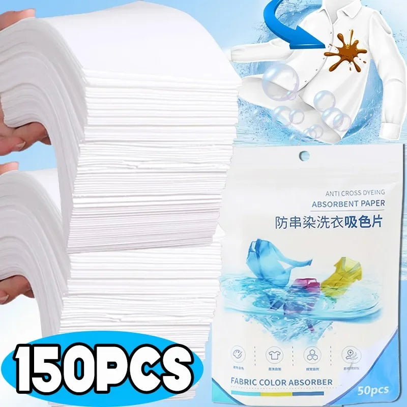 Laundry Color Absorber Sheets | 50, 100 or 150 Pack Laundry Color Sheets Babs