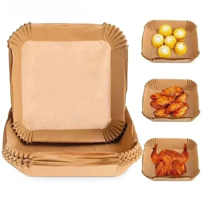 Disposable Air Fryer Parchment Liners – Square & Rectangular Air Fryer Liners Babs