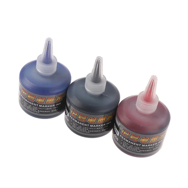50ml Permanent Quick-Dry Oily Marker Ink Refill | Universal Marker Ink Refill Babs