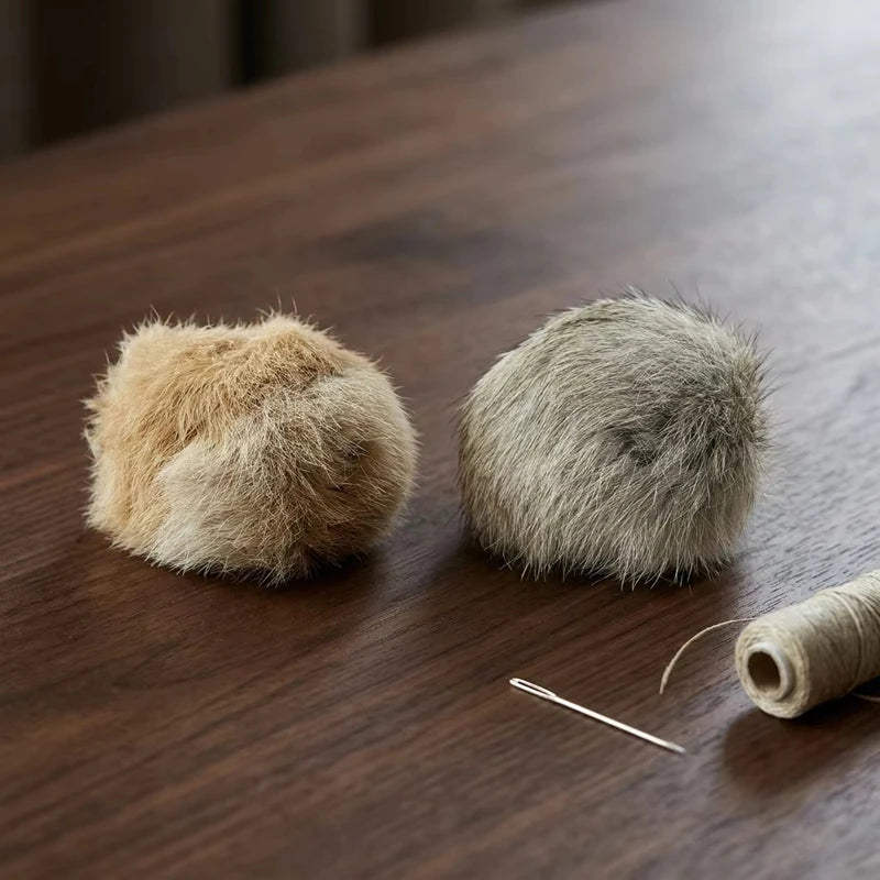 Catnip Faux Fur Ball Interactive Cat Toy – 1, 2 or 3 Pack Interactive Cat Toy Babs