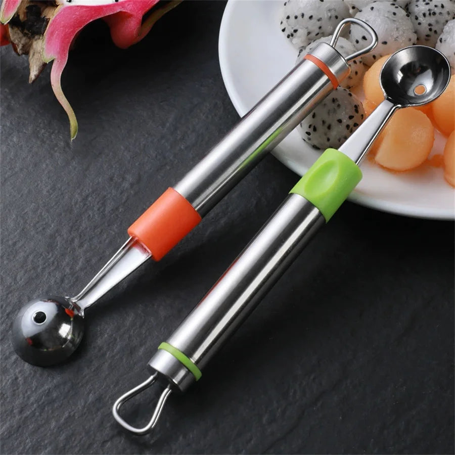 Stainless Steel Melon Baller & Fruit Scoop Carving Tool Melon Baller Tool Babs