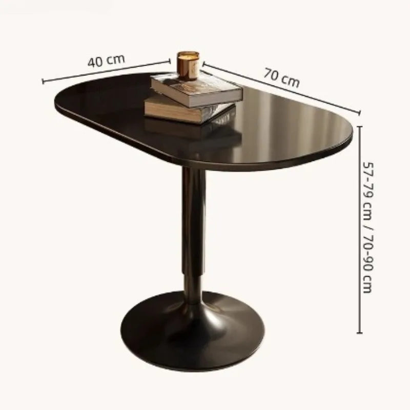 Liftable Coffee Table | Modern Oval Adjustable Height Table Liftable Coffee Table Babs