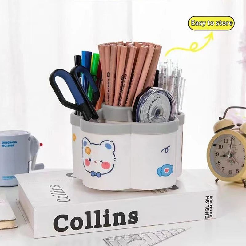360° Rotating Pen Holder | Large Capacity Desktop Organizer Rotating Pen Holder Babs