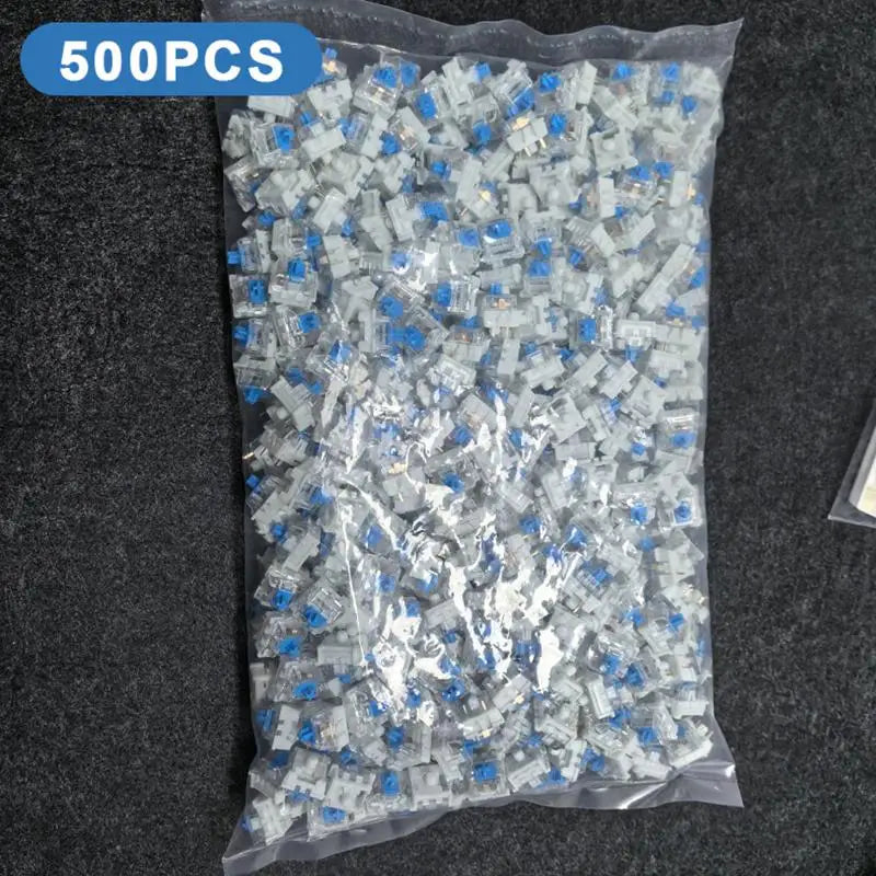 500pcs Hot-Swap Mechanical Keyboard Switches – Blue Red Brown Keyboard Switches Babs