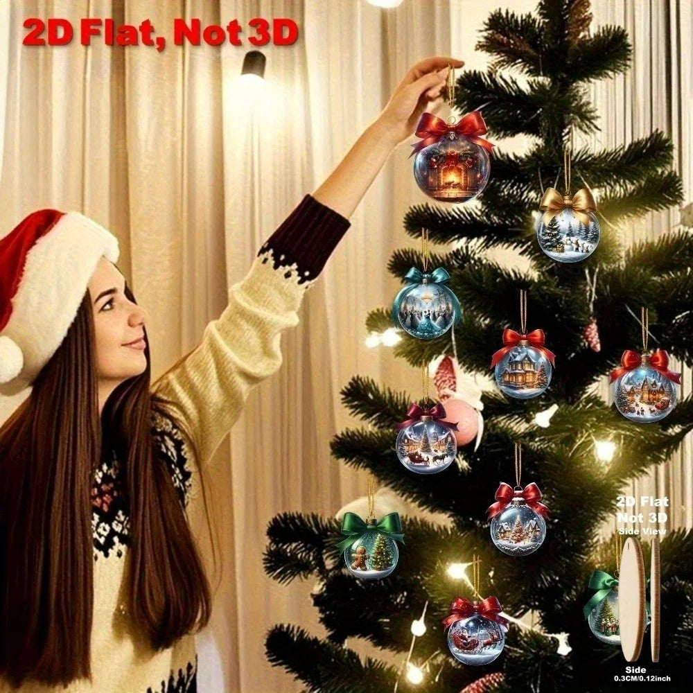 Christmas Ball Ornaments 12/24 Pcs – Festive Holiday Decor Christmas Ornament Set Babs