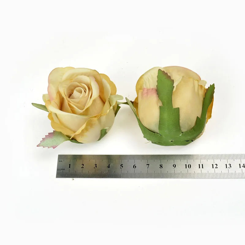 Silk Rose Heads 3/5Pcs – Artificial Flowers for Wedding Decor Artificial Silk Flowers Babs