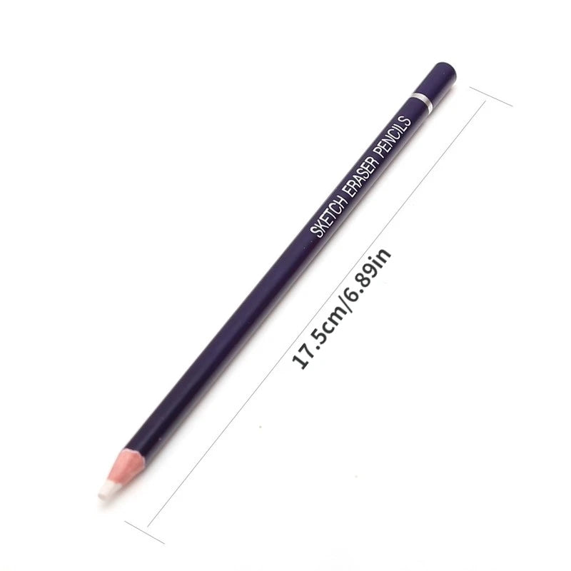 6-Piece Pen-Shape Rubber Eraser Set for Art & Drawing Art Eraser Set Babs