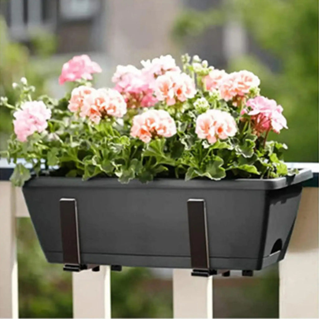 Adjustable Metal Railing Planter Bracket for Fence & Garden Planter Bracket Babs