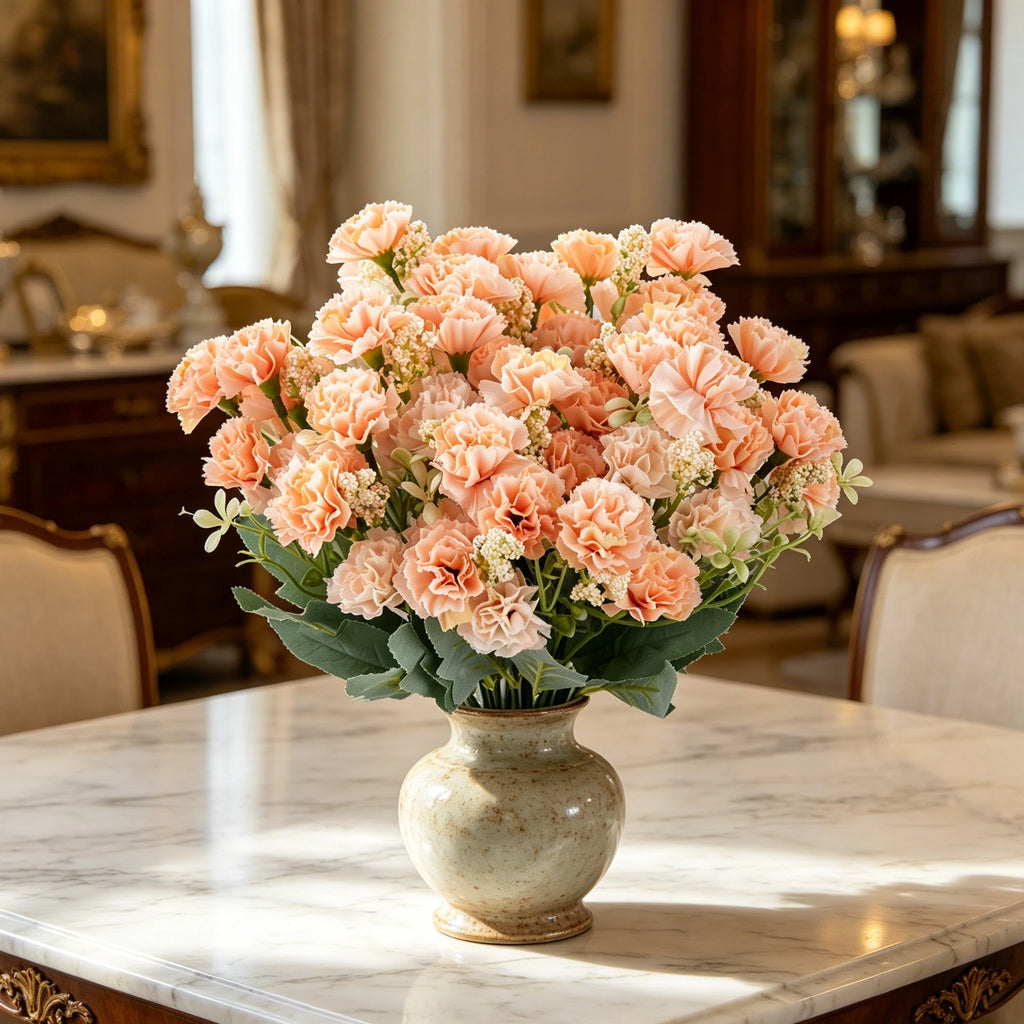 Artificial Silk Carnation Flower Stems – Wedding & Home Decor Artificial Flower Stems Babs