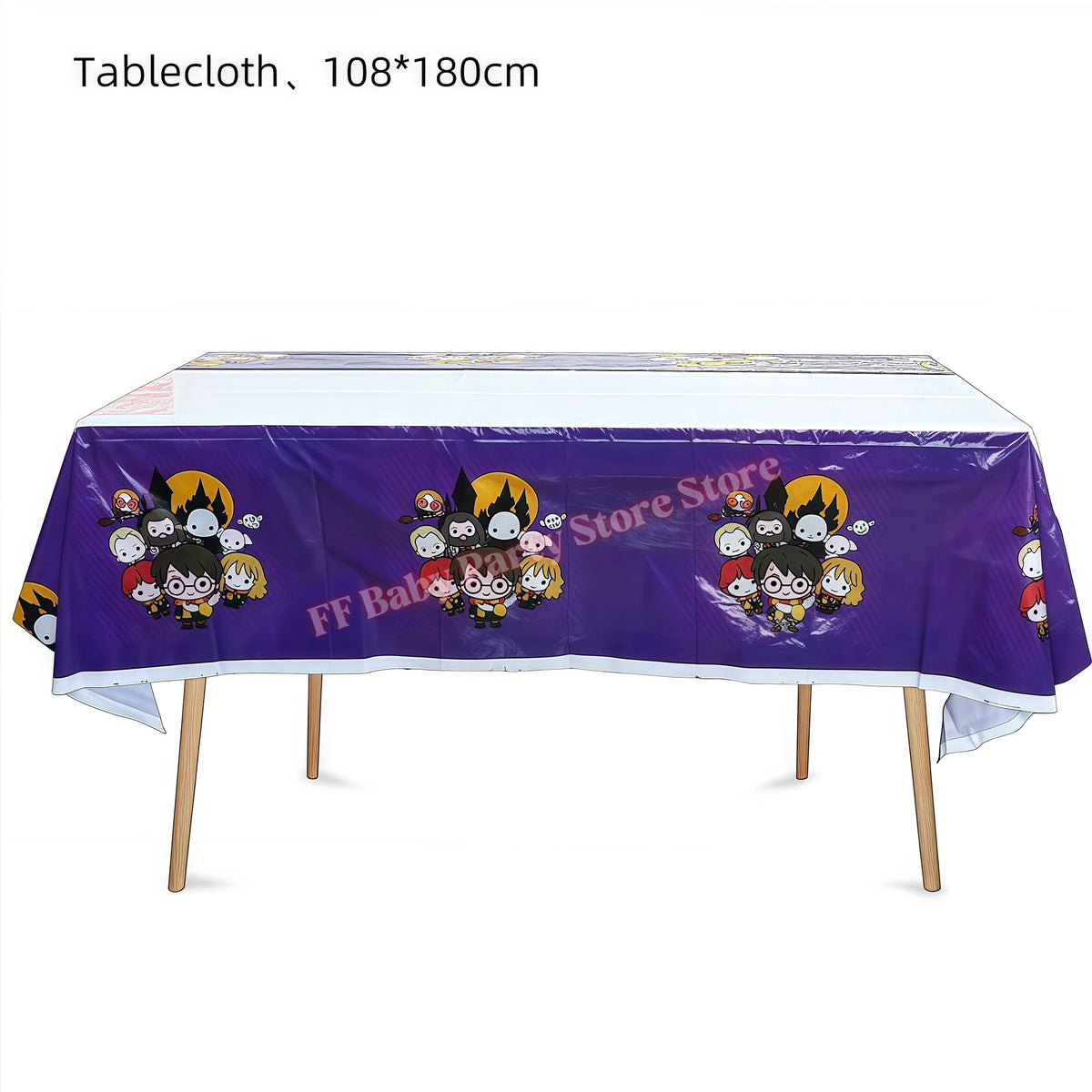 Wizard Theme Birthday Party Supplies – Plates, Cups & Balloons Party Supplies Set Babs 1pcs Tablecloth 2