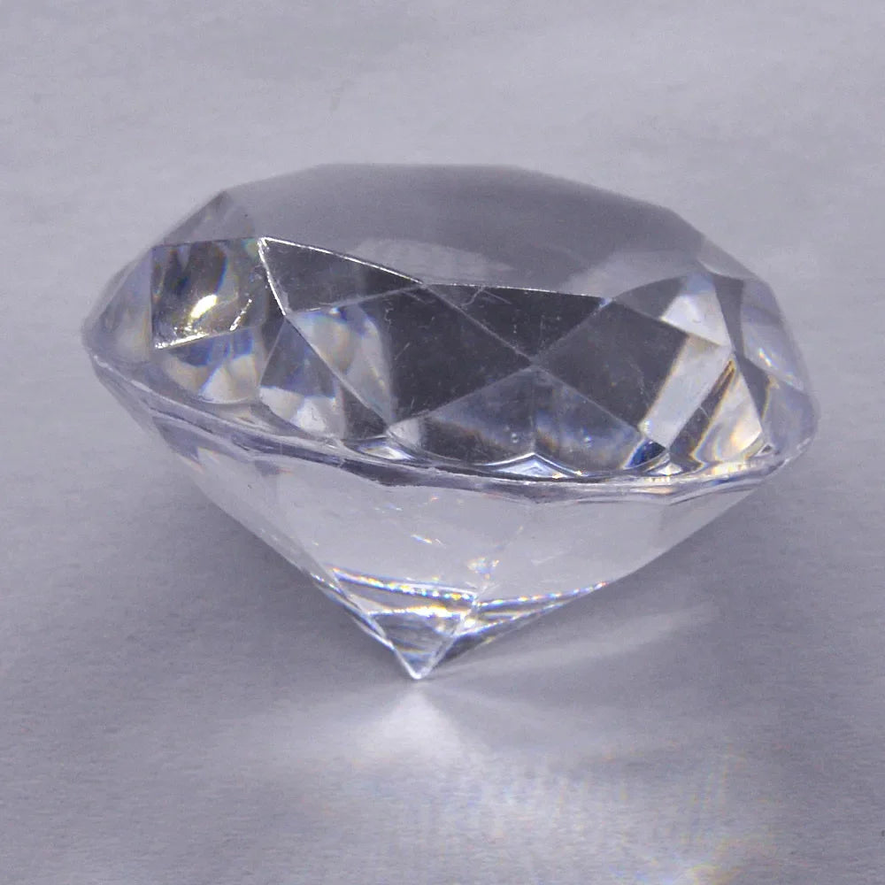 5pcs 40mm Large Plastic Diamond Decorations for Parties & Home Party Diamond Decor Babs