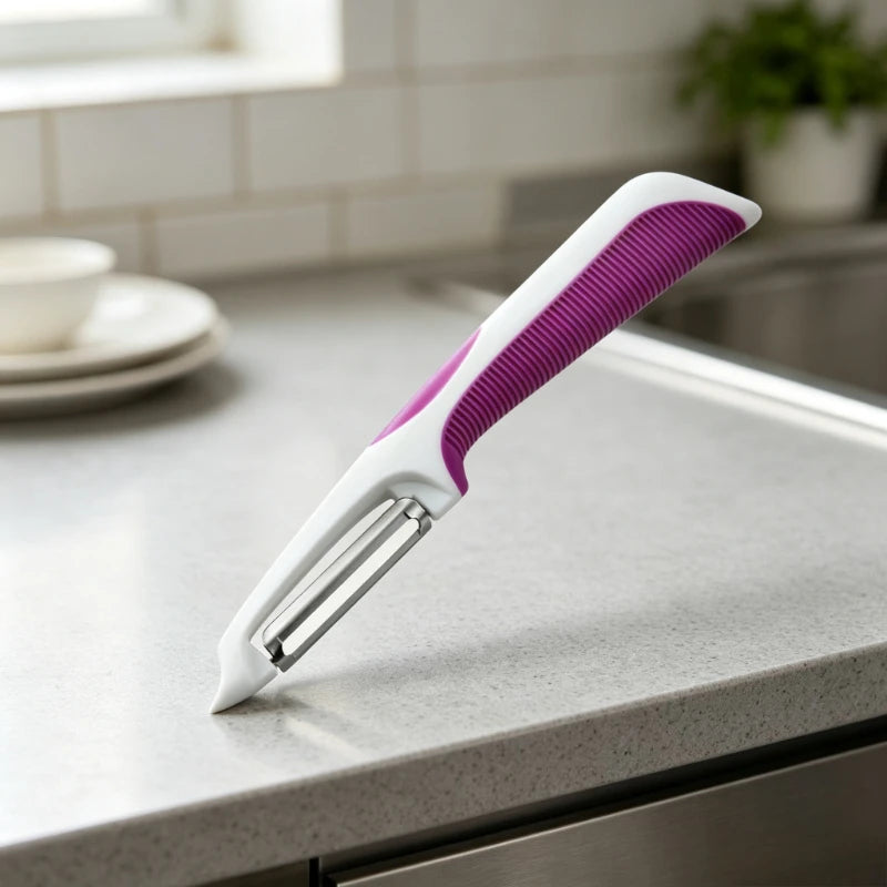 2-in-1 Vegetable & Fruit Peeler | Sharp Stainless Steel Blade Vegetable Peeler Babs