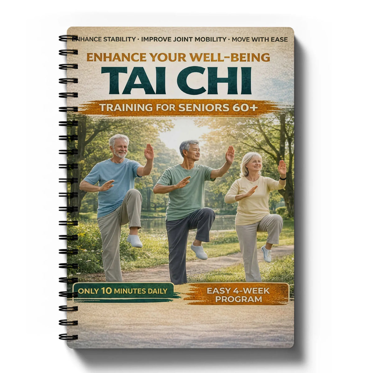 Tai Chi for Seniors – 10-Min Gentle Daily Exercise Guide Fitness Exercise Guide Babs Taiji Plan Book