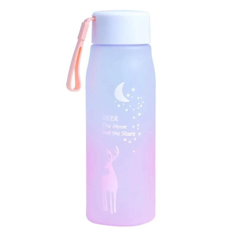 560ml BPA-Free Wide Mouth Water Bottle with Silicone Ring & Lid Reusable Water Bottle Babs Blue Full 560ml