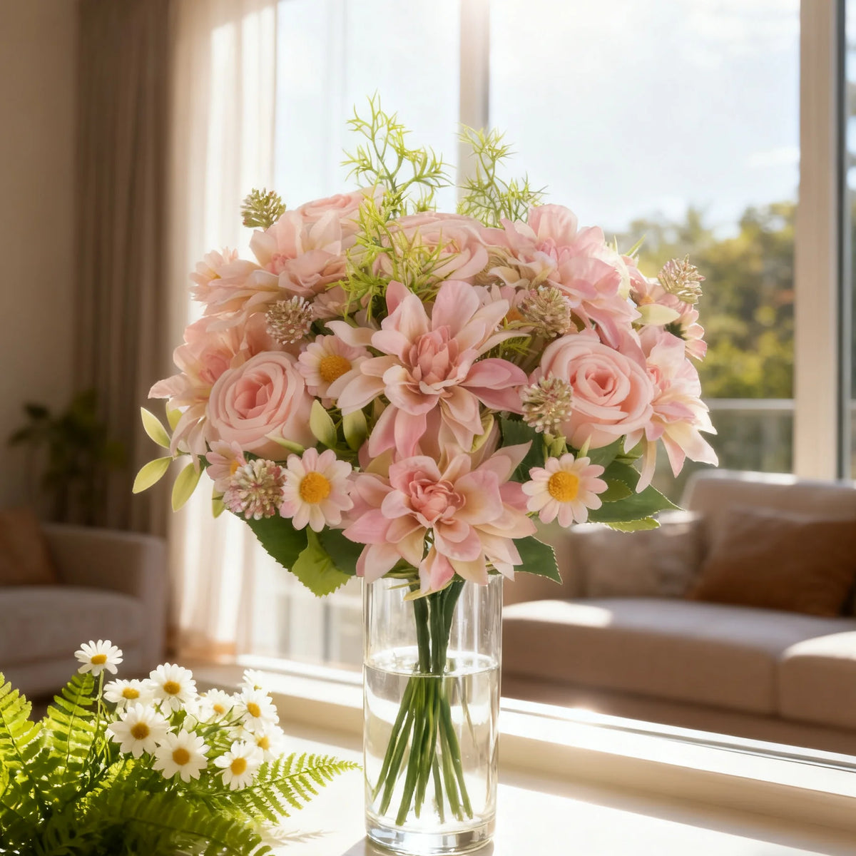 Silk Dahlia Rose Artificial Flowers – Wedding & Home Decor Artificial Silk Flowers Babs