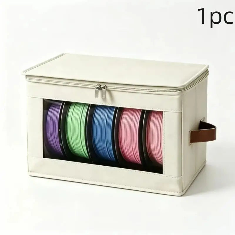 3PCS 3D Printer Filament Storage Bags – Dustproof Organizer Filament Storage Bag Babs Beige 1pc