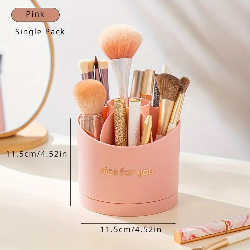 Makeup Brush Cleaning Box & Multi-Grid Cosmetics Organizer Brush Cleaning Organizer Babs Pink-Small