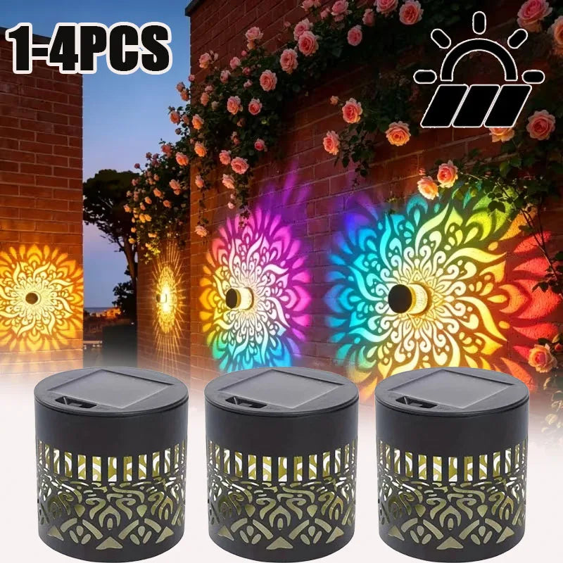 Solar Sunflower Mandala Wall Lamp – Outdoor Garden Fence Light Solar Garden Light Babs
